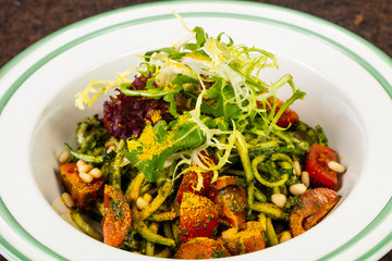 Delicious salad with beans