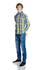 Fototapeta premium A young red-haired guy