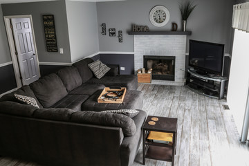 Modern Gray interior room in house