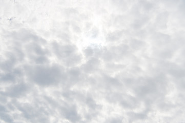Cloudy sky weather forecast. Grey sky with clouds. Seems it is going to be rainy day. Cloudy sky...