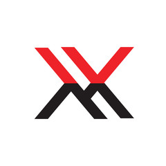 MW logo or WM logo letter design
