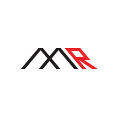 MR logo letter design