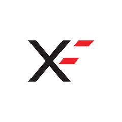 Obraz premium XF logo letter design