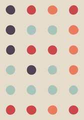 Seamless polka dot pattern. Vector repeating texture.