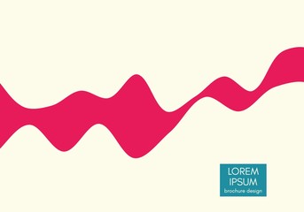 Abstract wavy background with dynamic effect. Futuristic technology style. Design Template. 3D Vector Illustration.