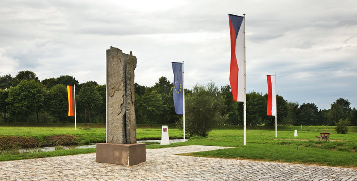 Small triangle (D E PL) near Hradek nad Nisou, Bogatynia and Zittau. Czech Republic. Poland. Germany