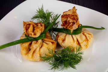 Delicious pancake bag