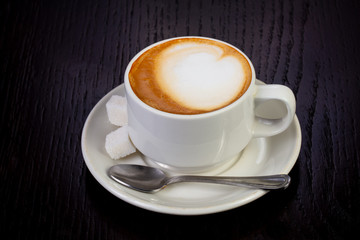Delicious cup of latte