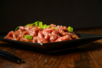 Raw Marinating Beef Bulgogi