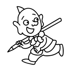 Character in Journey to the West, the Chinese Mythology Novel Tale