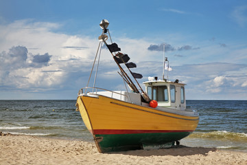 Baltic Sea near Katy Rybackie village. Poland