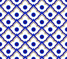 ceramic Thai pattern vector