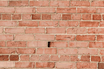 background, wall made of natural bricks