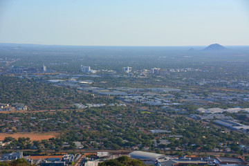 Gaborone view from Kgale hill, Botswana, Africa