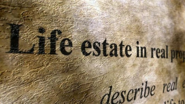 Life estate in real property