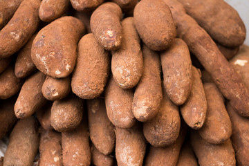 Manioc for sale at the popular fair