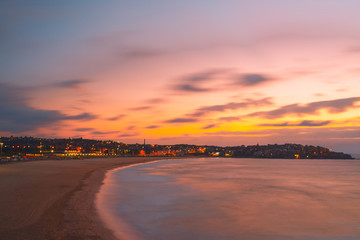 Fototapeta na wymiar Sunrise at Bondi beach, Australia