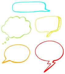 A Set of Speech Bubble