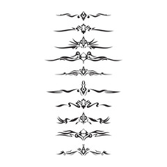 Decorative Text Divider Separator Ornament Design Element
