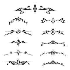 Decorative Vintage Frame Divider Ornament Design Element
