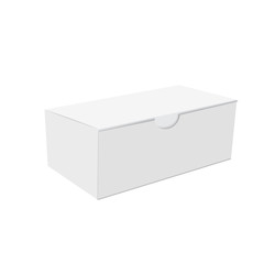 Blank of cardboard box for gift. Vector