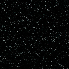 Seamless pattern with white stars in black sky. Vector.