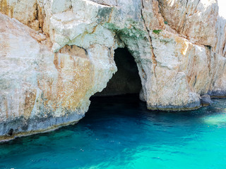Beautiful Blue Sea on from yacht in Turkey