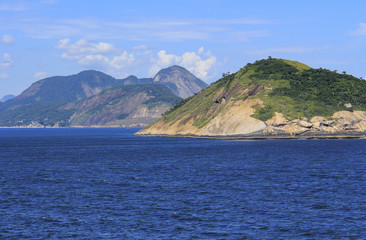 Naklejka premium Islands around the world, Redonda Island in Rio de Janeiro, Brazil 