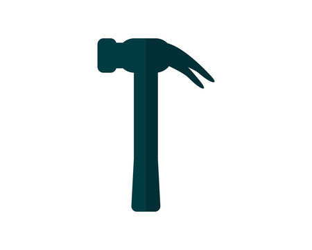 hammer construction repair fix engineering tool equipment image vector icon logo