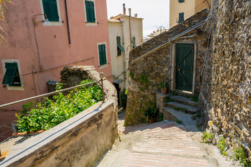 Fototapeta na wymiar Alley in the Town of Vernazza