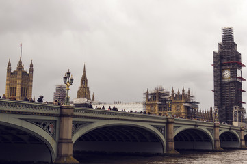 Fototapeta na wymiar Westminster Under Renovation