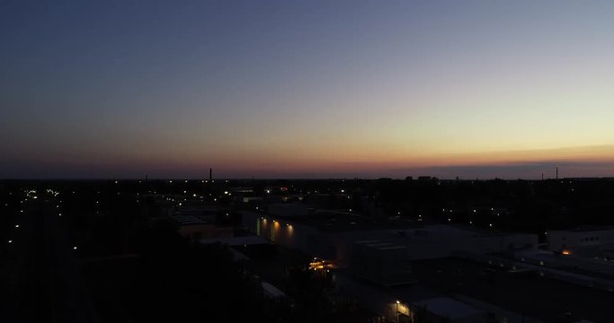 OPole Grudzice by night , drone footage from 70m high