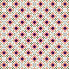 Colorful digital art, Oriental pattern, geometric texture, Mystical motif,  Abstract background, Fantastic design. 