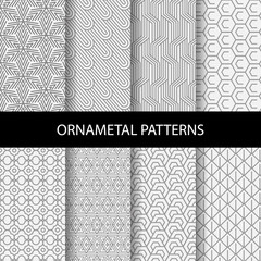 black and white stripes seamless pattern