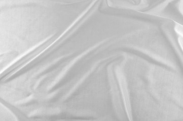 Obraz premium Smooth white silk or satin texture.