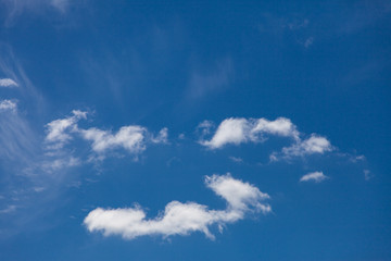 Clouds on the sky background.