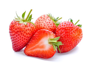 Strawberry isolated on white background.