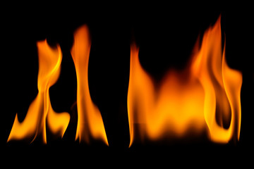 Naklejka premium Fire flames background