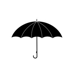 umbrella side view icon isolated on white background.
