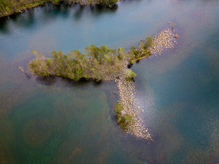 Island in lake