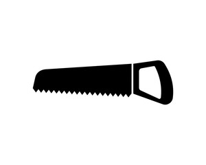 saw blade construction repair fix engineering tool equipment image vector icon logo silhouette