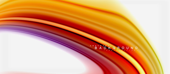 Rainbow fluid colors abstract background twisted liquid design, colorful marble or plastic wavy texture backdrop, multicolored template for business or technology presentation or web brochure cover