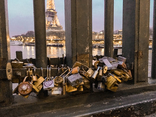 Love locks in Paris