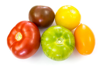 tomates de couleurs variées