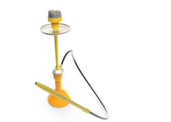 3d render of hookah isolated on white background
