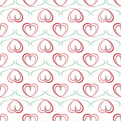 Heart seamless pattern