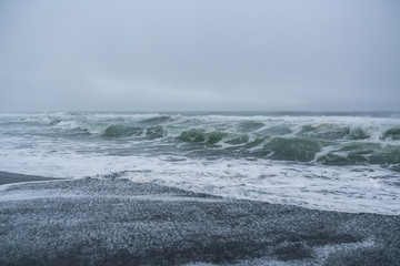 Fototapeta premium Halaktyr beach. Kamchatka. Russian federation.