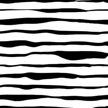 Decorative seamless pattern with handdrawn shapes