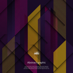 Graphic illustration with geometric pattern. Eps10 Vector illustration.