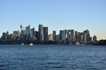 Fototapeta premium View of Sydney's skyline and Sydney Harbour from Cremorne Point.
